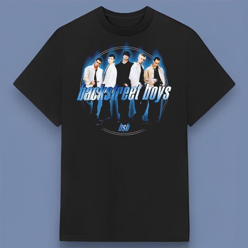 Backstreet Boys Blue Circle Logo T-Shirt Gift for Friends All Size S-4XL XL