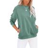 Women's Solid Color Pocket Top Hoodie
