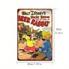 [2D Flat] 1pc BREER RABBIT & UNCLE REMUS 20.32x30.48 Cm Metal Wall Art - Vintage-Inspired Iron Hanging Decor for Youngsters Room