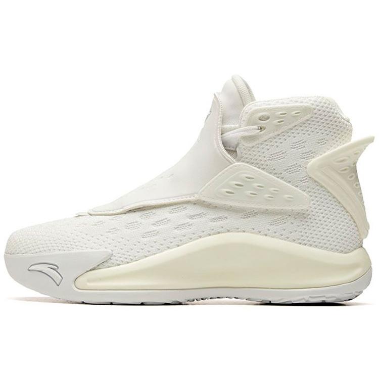 

Anta KT5 Pearl White Cushioning Anti Slip And Wear Resistant High Top Performance Basketball Shoes Women s White 36.5