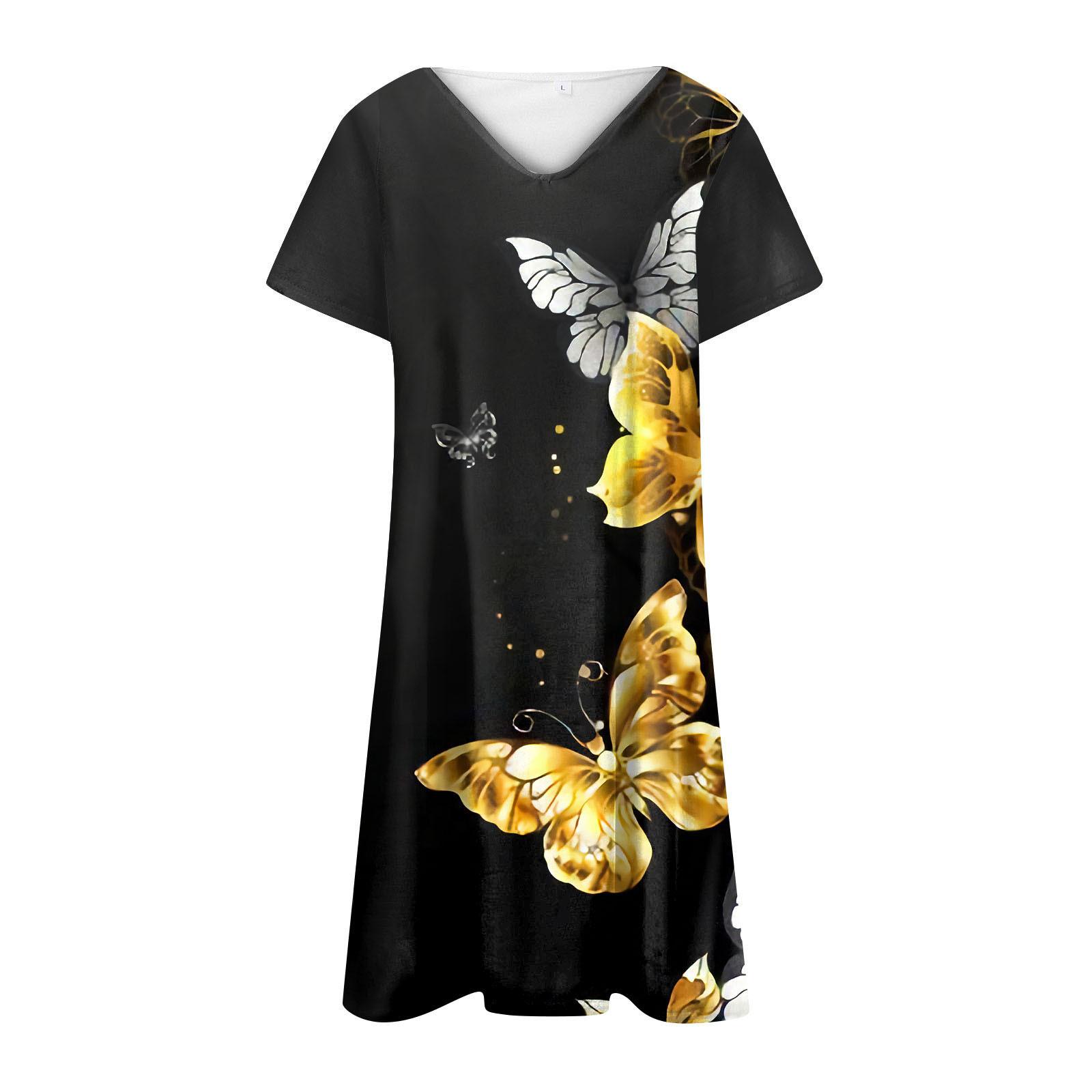 

(SU)Женский повседневный жилет с принтом, короткое платье, свободная пляжная юбка, женское платье