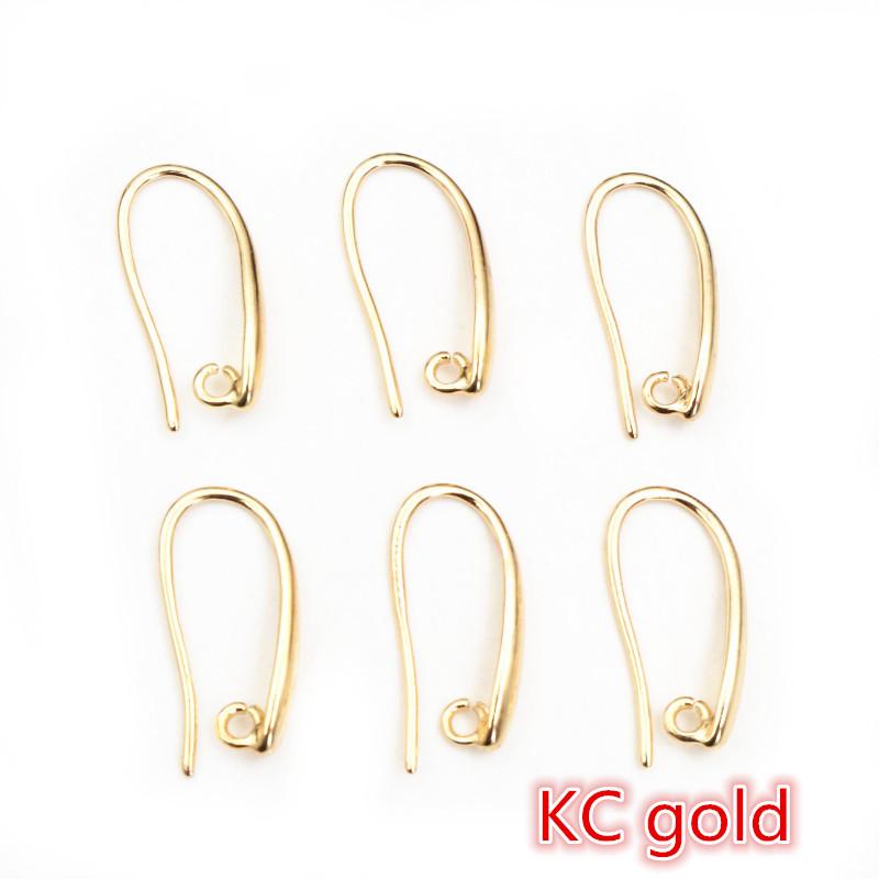 10pcs 3-Styles High Quality Classic Bronze Gold Silver Plated Brass French Earring Hooks Wire Settings Base Settings Whole Sale