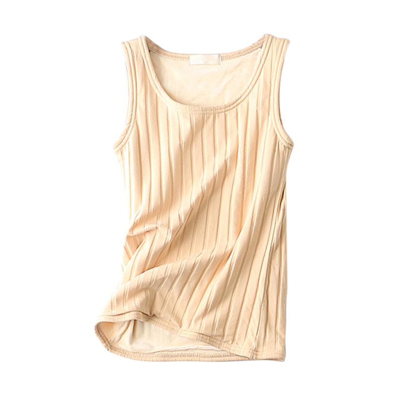 Women's Ladies Tank Top Knited Thermal Underwear Vest Elastic Lined Fleece Warm Women's Ladies Tank Top Knited Thermal Underwear Vest Elastic Lined Fleece Warm
