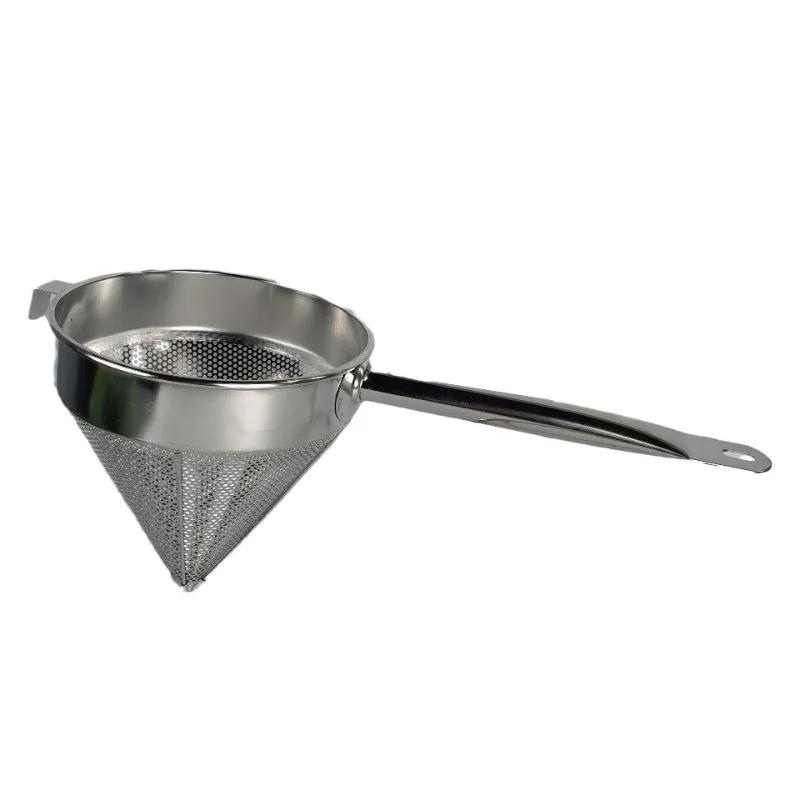 Stainless Steel Bouillon Strainer China Cap Utensil Easy to Clean Cooking Filter Basket Durable Colander Fine Mesh