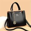 Chic Black Tote Bag for Women - Versatile Shoulder Handbag with Zip Closure, Polyester Lined, Casual Style, Perfect for Everyday Us