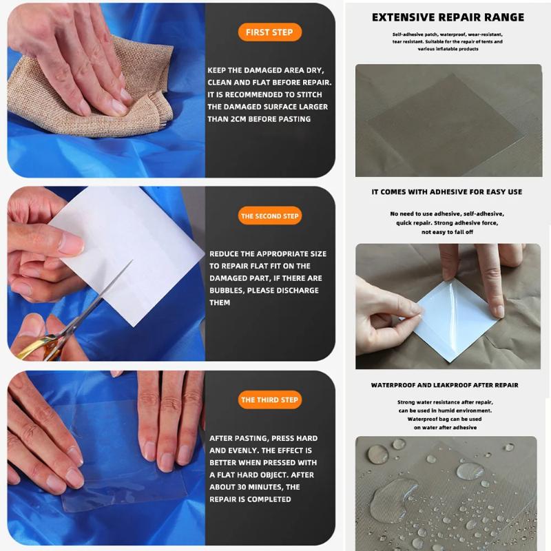 Ultra-Strong Waterproof Patch Tape | High Tensile Strength | for Pool Toys, Camping Gear & Plumbing