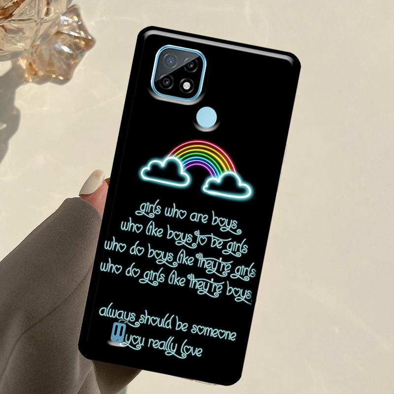 LGBT Pride Love For Realme C55 C51 C21Y C25S C75 C67 C61 C53 13 12 10 11 14 Pro Plus GT 6T 6 5 GT7 Pro Case