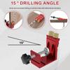 47Pcs Pocket Hole Screw Jig 15 Degrees Dowel Drill Joinery Kit Carpenters Wood Woodwork Guides Joint Angle Locator Tool