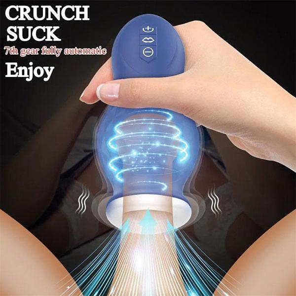 Automatic Male Masturbator Sucking Toy Penis Pumps with 7 Sucking 7 Vibrations for Men Enlargement Stroker for Hands Free,Adult Sex Toy