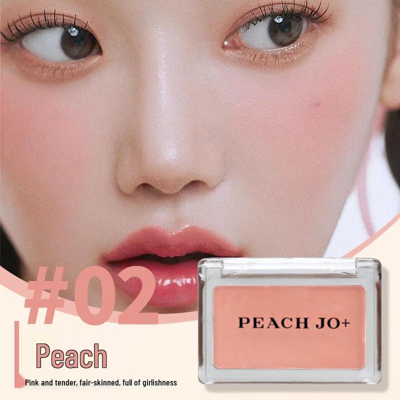 PEACH JO+ Korean Style Monochrome Velvet Blush & Highlighter Palette