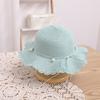 Baby Girl Sun Hat Summer Sun Protection Straw Hat Pearl Beach Bucket Hat Girls Sun Hat