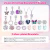 Days Christmas Advent Calendar for Women - Alloy Bracelet Jewelry Set with Surprises, Holiday Countdown Gift