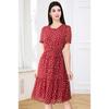 JESSIE Vintage French Polka Dot Short Sleeve Dress