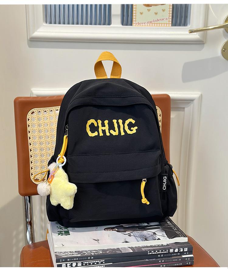 School Bag 2025 New Ins Wind Mini Niche Retro School Bag Simple Casual Versatile Backpack Spring Outing Backpack