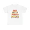 Eat Sleep Design Repeat Graphic T Shirt Unisex Heavy Cotton Tee