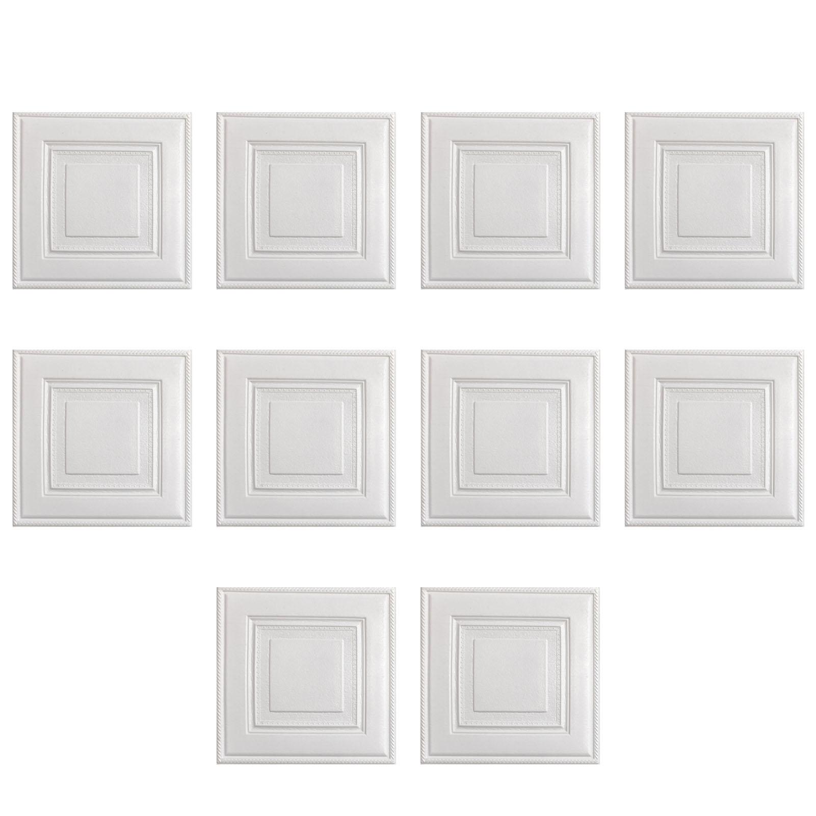 

10x Peel And Stick 3D Wall Panels For Modern Aesthetic Self Adhesive Shock Wall Panels Panelling 10 pcs