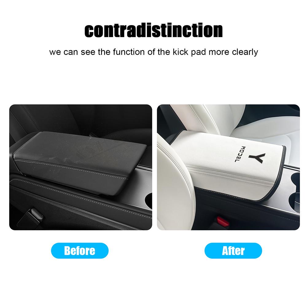 Car Armrest Box Protective Cover Central Control Armrest Interior Car Accessories For Tesla Model 3 Model Y 2017 2018 2019-
