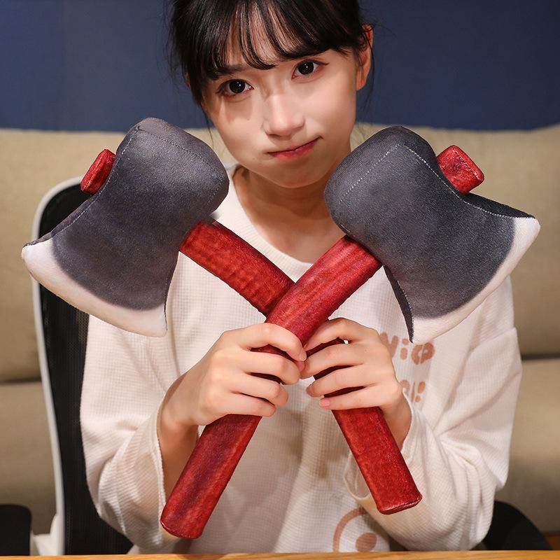 Creative simulation axe doll plush toy doll spoof axe rag doll boy trick birthday gift