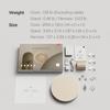 mooas Full Moon Backlight Night Light LED Wall Silent Wall 3 Usage Select 2 Ways of Wall Multifunctional LED Alarm Hour Remote 4 Levels of Brightness