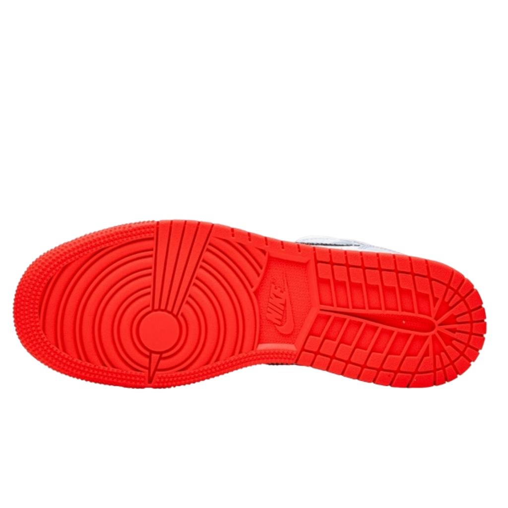 Air Jordan 1 Mid Half Blue Polka Dot Swoosh