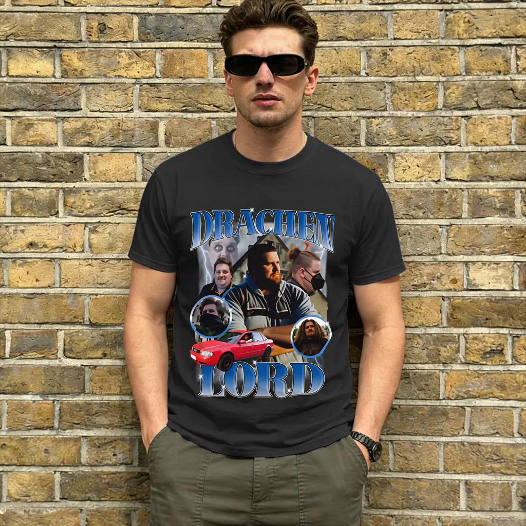 Unisexs Tshirts Drachenlord Poster Awesome 100 Cotton Tees Short Sleeve T Shirt Crewneck Tops Printed