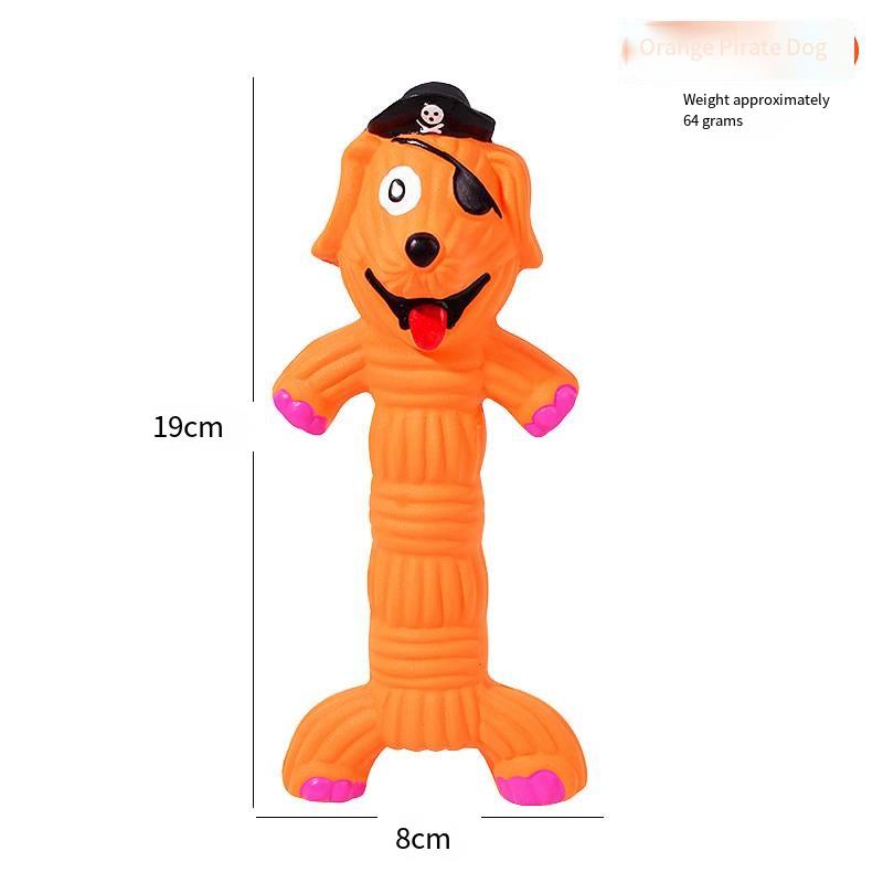 Quietschende Ente/Kuh aus Latex für Hunde – Kauspielzeug mit Geräuschfunktion für kleine und große Hunde – bissfest und interaktiv