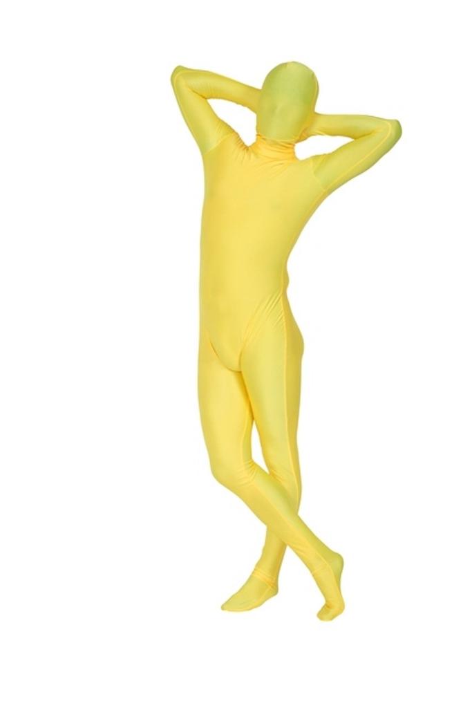 Clearstone Invisible Man Cosplay Halloween Full Body Zentai Suit, Pantex, Unisex, Size M, Yellow