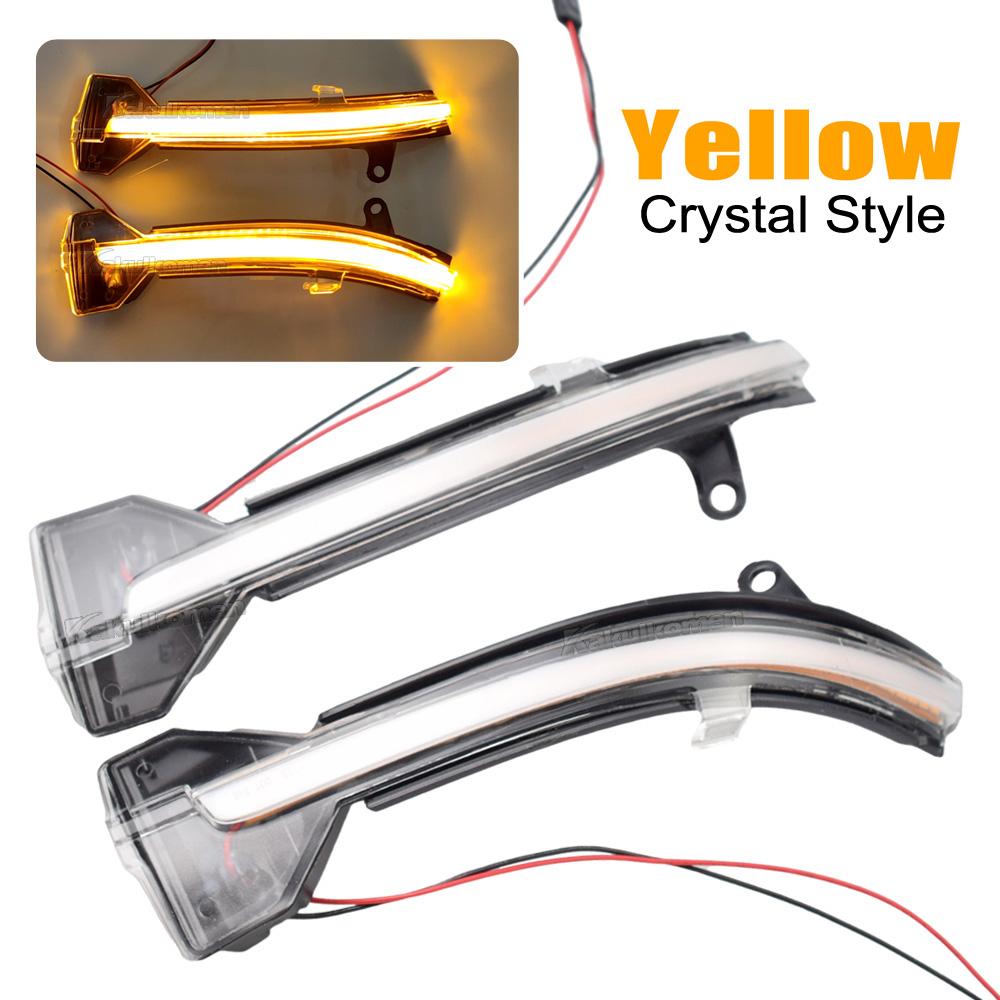 2pcs LED Dynamic Turn Signal Blinker Side Rear-View Mirror Indicator Light For BMW 5 6 7 Series F10 F11 F07 F06 F12 F13 F01 F02