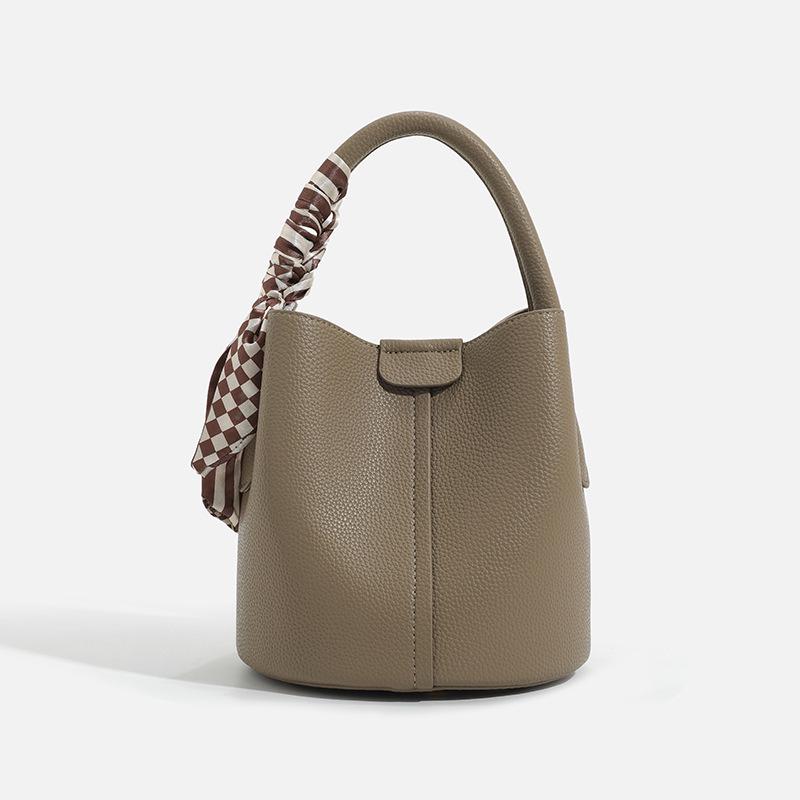 2025 Versatile Women's Fashion Scarf Bucket Handbag & Crossbody Bag