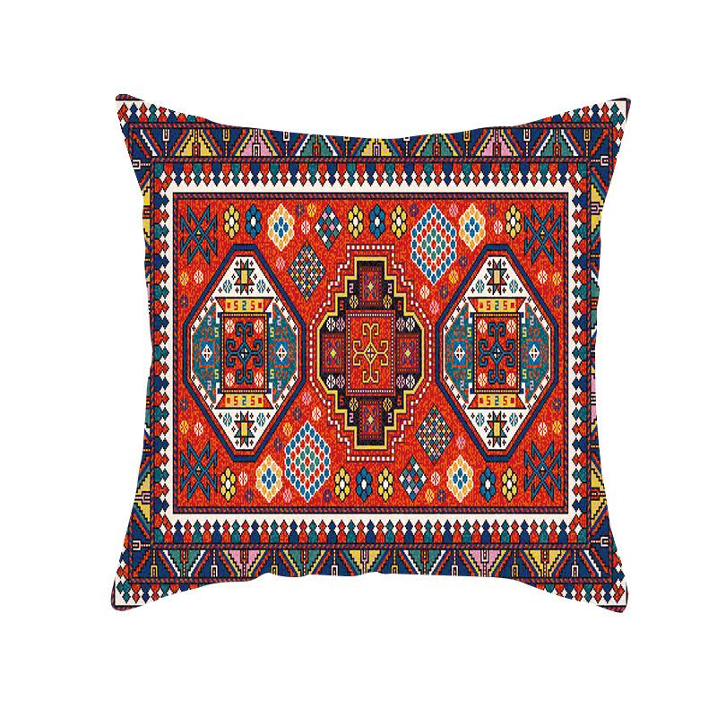 Retro Pattern Türkiye Persian Carpet Pattern Linen Pillowcase Home Decorative Pillow Cushion Pillowcase