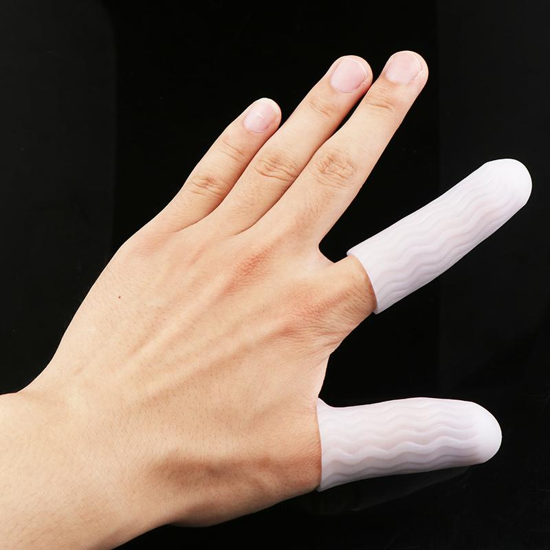 1 Paar Silikon-Gel-Schlauch-Verband, Finger-Zehen-Schutz, Handschuh-Ärmel, Schmerzlinderung