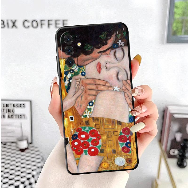 Kiss By Gustav Klimt Art Soft Phone Case for Samsung A17 A37 A57 A16 A26 A36 A56 A15 A25 A35 A55 A14 A24 A34 A54 A13 A23 A33 A53