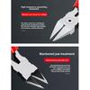 Sharp Diagonal Nozzle Pliers Electronic Cutting Tool for Plastic Gate Metal Wire Cable Precision Flush Cutter for DIY Repair