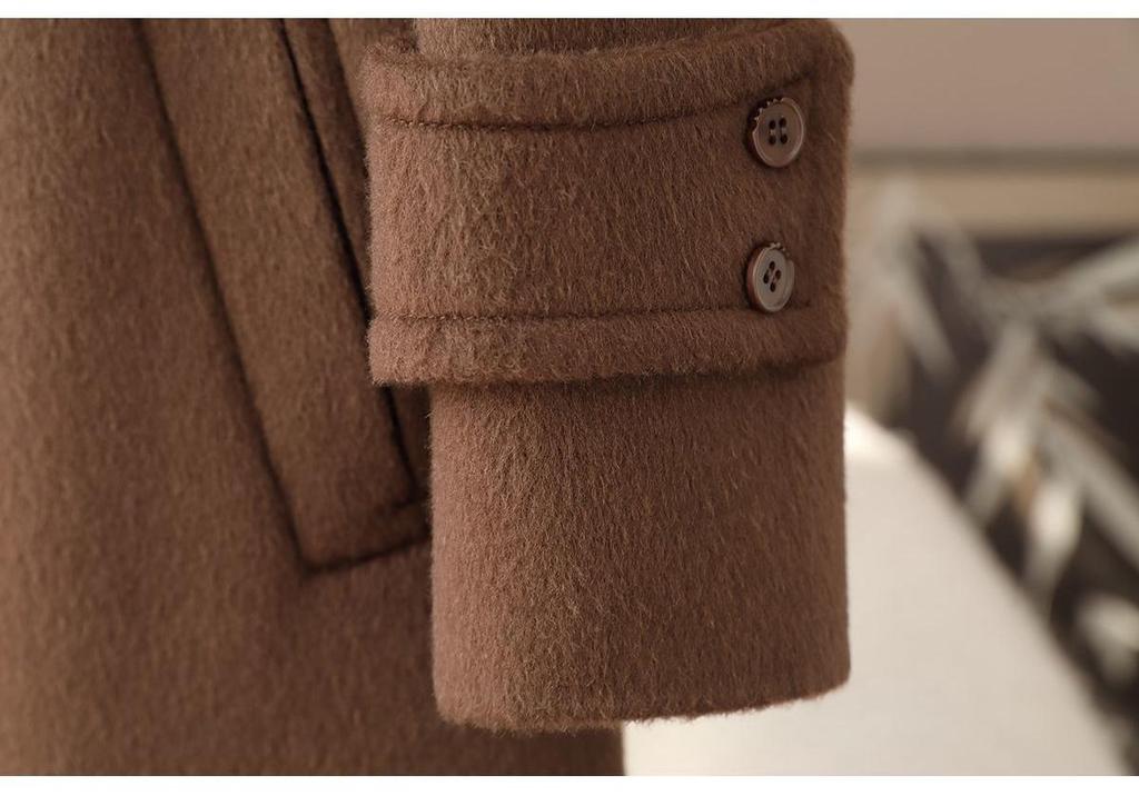 2026 Spring Women's Slim Fit Lapel Wool Coat