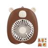 Solid Color Cute Capybara Fan Creative USB Mini Fan Simple Cartoon Handheld Fan  Camping