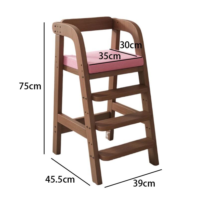 Solid Wood Children Dining Chair Modern Baby Eating Armchair Home Interior High Stool Comfortable Dining Chair Nordic Furniture