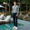 Septwolves 2026 Spring Business Jacquard Long Sleeve Polo Shirt