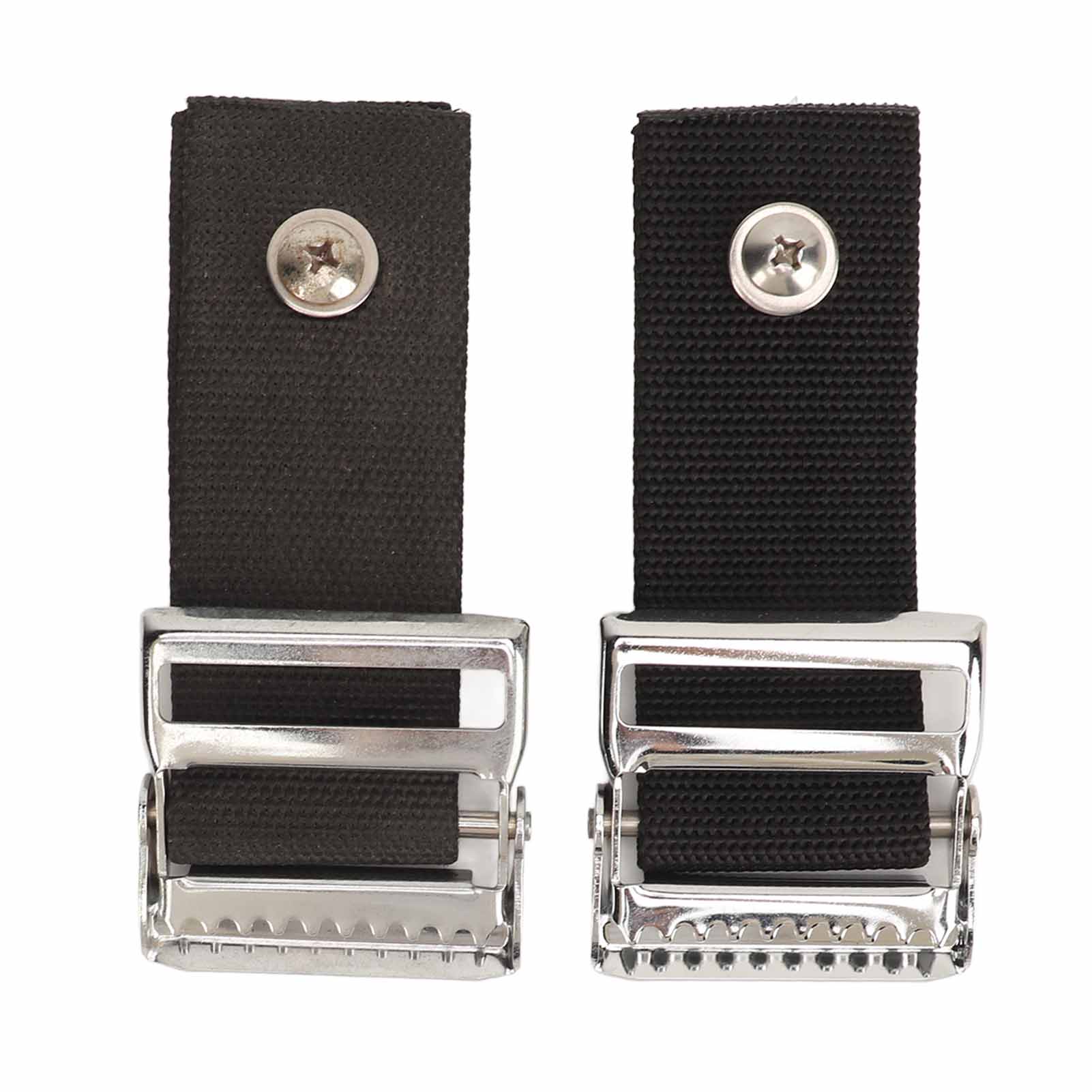 2 stuks Golfkar Bagageband Gesp Universeel Verstelbaar Roestvrij Staal Golfbagagehouder Beugel Gesp Vervanging voor black