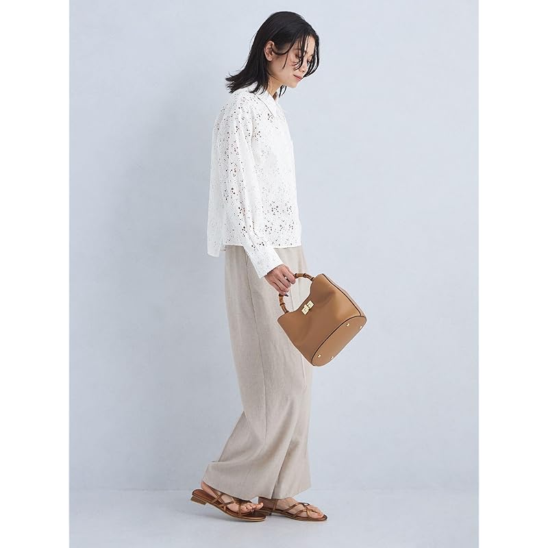[United Arrows Green Label Relaxing] Cutwork Lace Shirt 35111991536 7900 NAVY(79) FREE