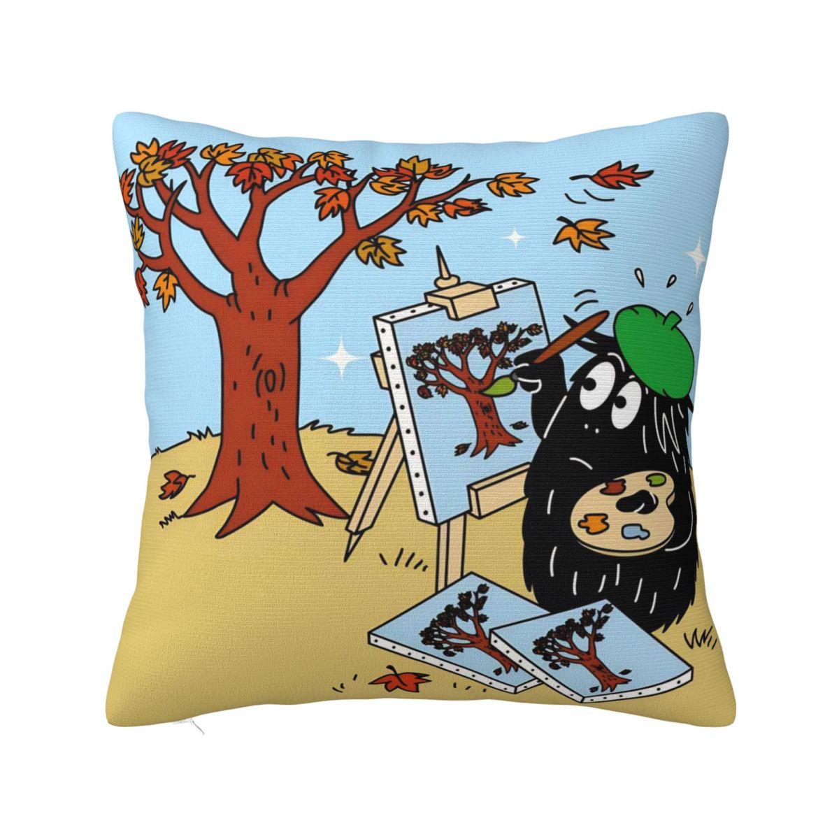 

Pillow Case Cute Cartoon B-B-Barbapapas Soft Pillow Cover Vintage Cushion Cover Printed Pillowcases For Wedding Party Home Decor 30cmx30cm