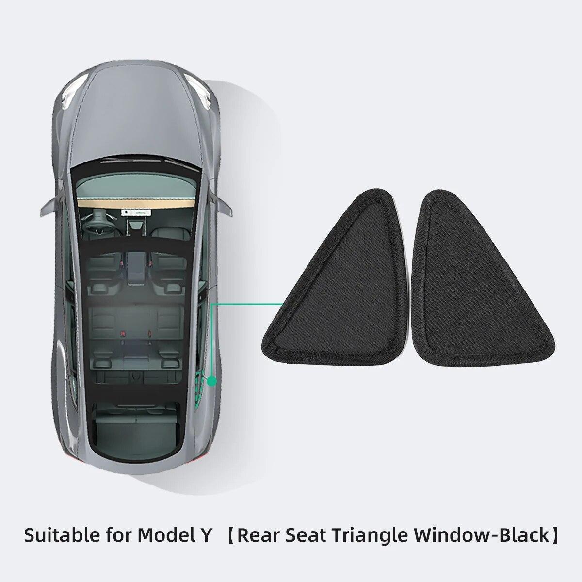 

LUCKEASY для Tesla Model Y -2023 Автомобильная внутренняя солнцезащитная сетка Split 2 таблетки Anti-Clap Skylight Sunshade Net Protector MY-GA31L