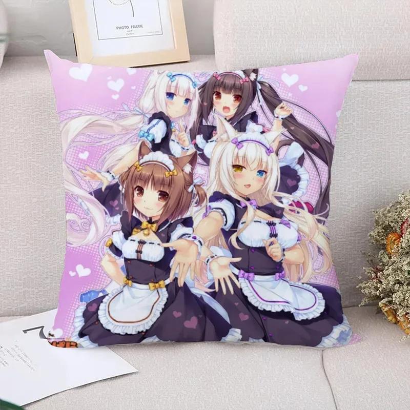 

Наволочки Декоративные наволочки Чехол для подушки NekoPara Наволочка Наволочки Осенний декор Украшение для автомобиля Диван 55x55cm