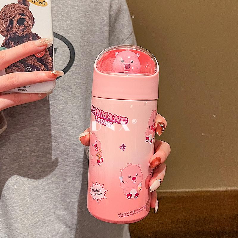 Student Doll Thermos Cup Cute Girl Portable Stainless Steel Water Cup Birthday Gift New Cup