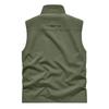 Gilet Leggero Senza Maniche da Uomo Multi Tasche Giacca Utility da Esterno per Pesca Escursionismo Collo Alto Chiusura Lampo Frontale