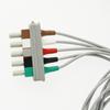 Compatible with PH*I*LI*PS Cable 3/5-Channel Snap/Clip, Replacement ECG Lead Wires Cable Adapter, Use for Companion ECG Trunk Cable