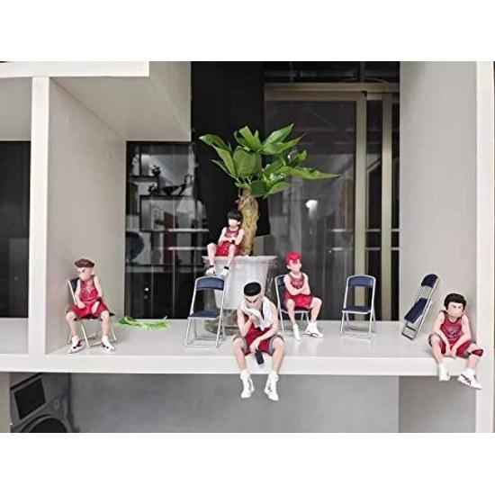 Sakuragi HanamichiMiyagi RyoutaMitsui HisashiRukawa KaedeSlam DunkAction Figure5 Pieces7-8cmPVC Anime Scene Model ToyFinished ProductGift