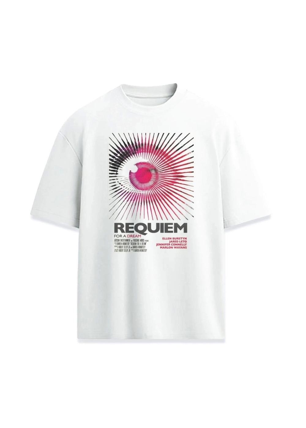 

Iconic Movie Requiem for Dream Quotes Eye Symbol Design Tee Front Printed Shirt Unisex Premium Tshirt 4XL