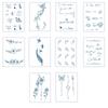 MIR WAY Real Tattoo Sticker Henna Semi-permanent Tattoo Sticker 10-Piece Set 1 Pcs MWE-E