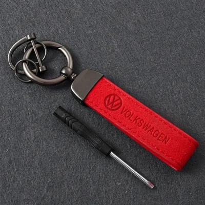 2025 Llavero Caliente de Gamuza para Coche para Volkswagen Passat Santana Touareg Tiguan Golf Bora Jetta Mk6 Beetle Scirocco Sagitar Llavero Pe