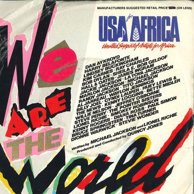 7-Zoll-Schallplatte USA FOR AMERICA QUINCY JONES We Are The World Grace 7BEN04839 COLUMBIA 1985 Kanada Pop Gebraucht
